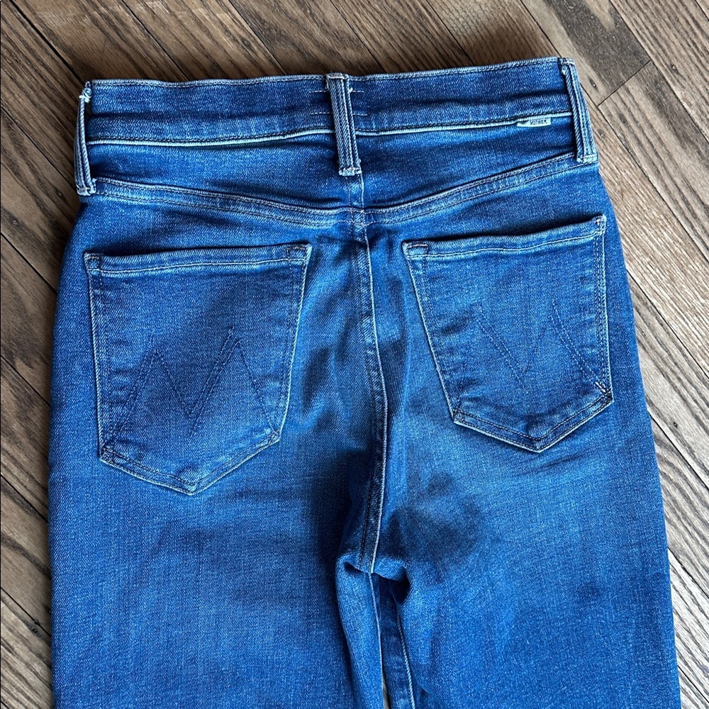 MOTHER The Pixie Dazzler Ankle Fray Jeans briefly gorgeous medium wash high-rise - Picture 5 of 9